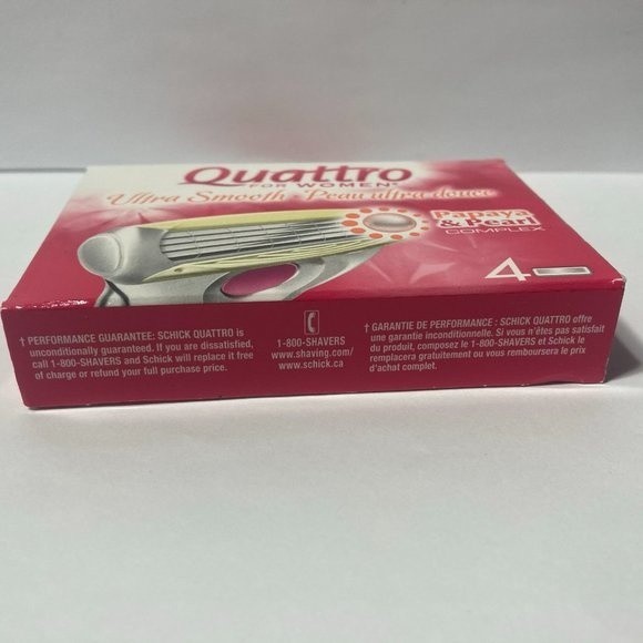 Schick Quattro Women Ultra Smooth Papaya Razor Blades Refills - Picture 7 of 13